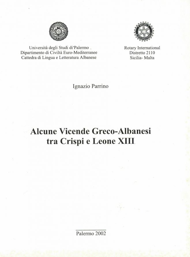 -8- Alcune vicende Greco-Albanesi tra Crispi e Leone XIII